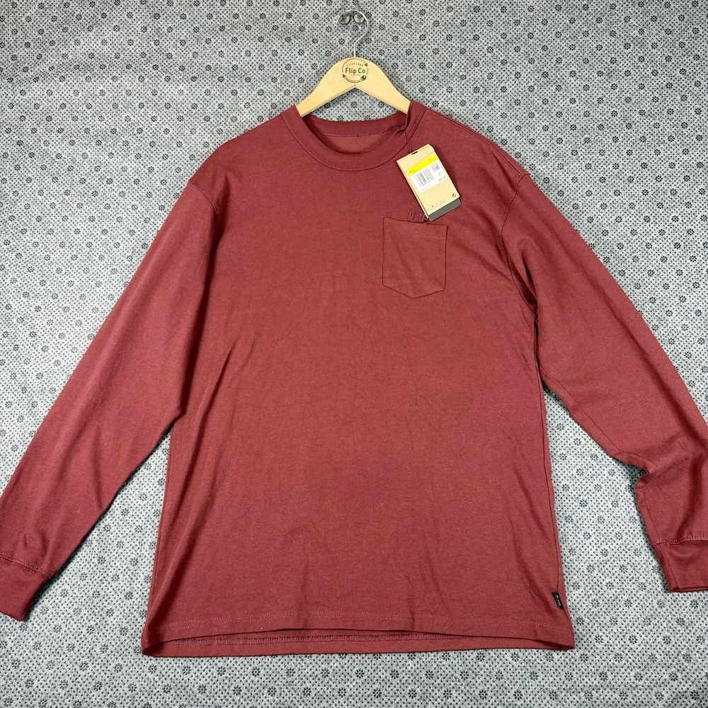 Nike Sportswear Premium Essentials Men's Long-Sleeve Pocket T-Shirt Maroon Med.